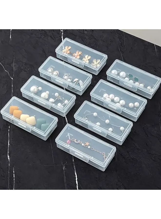 1pc Portable Transparent Storage Box Travel Bathroom Organizer Cotton Swab Container - Image 3